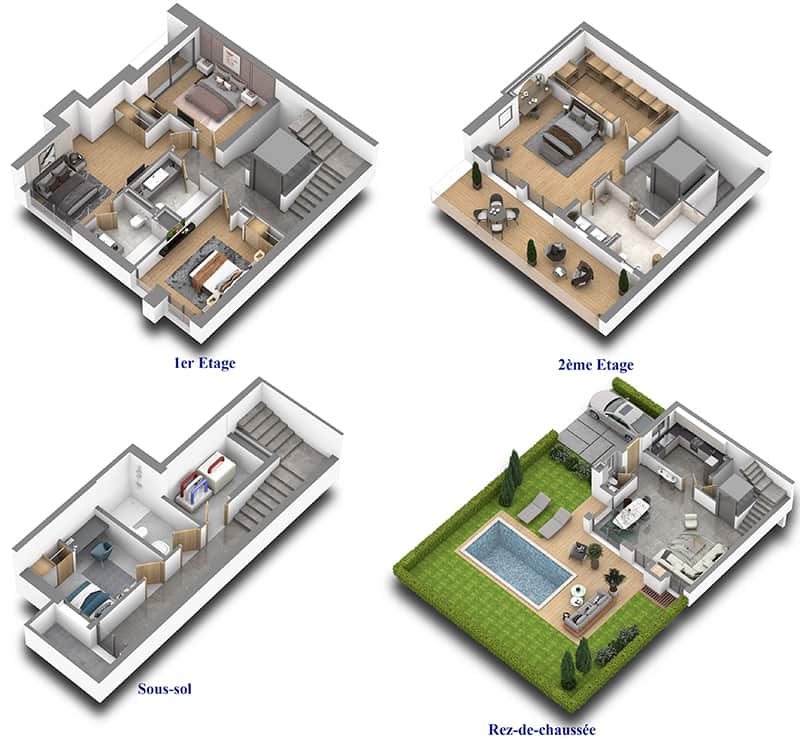 Promenade de Darb - Plans 3D Villa 18