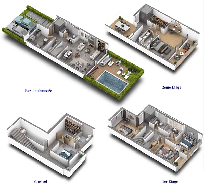 Promenade de Darb - Plans 3D Villa 5